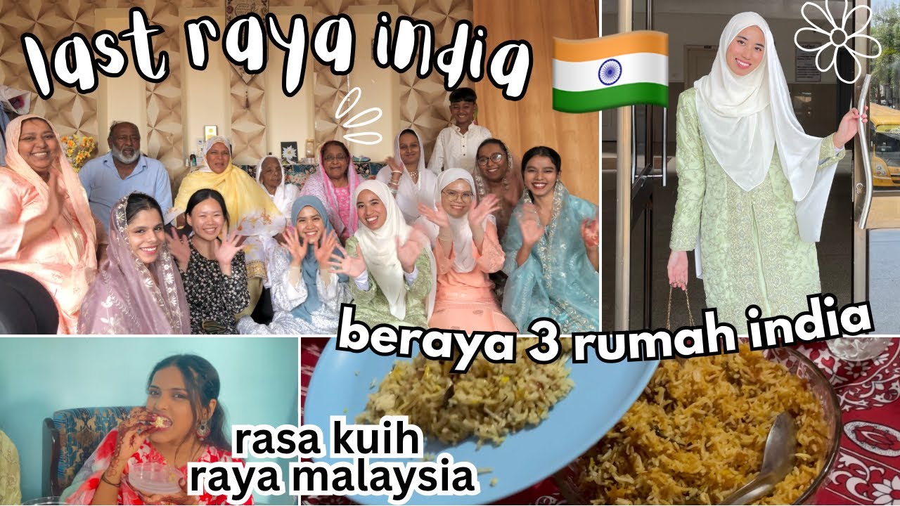 Raya perantauan India 2024 🇮🇳| Beza orang India beraya, perempuan tak boleh solat masjid 😢