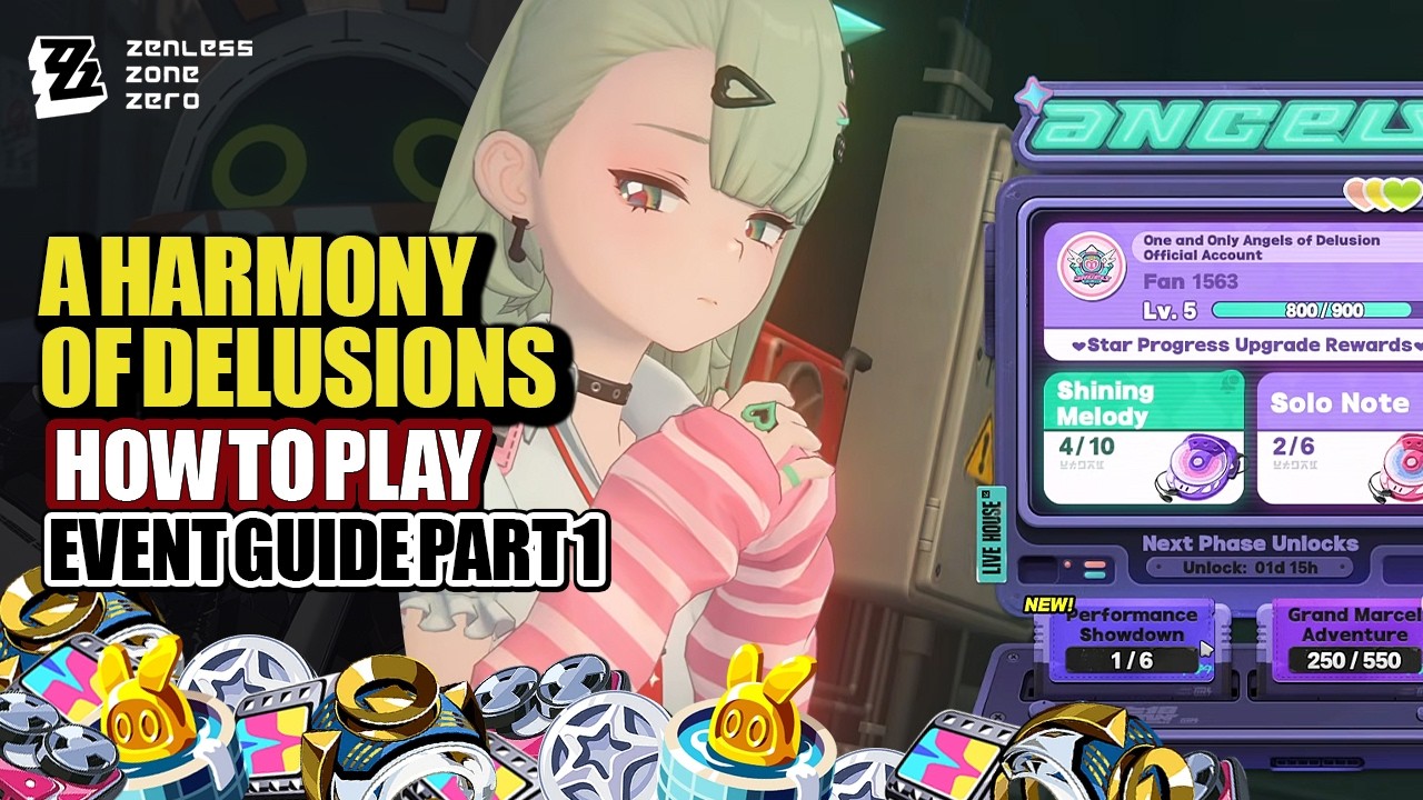 How To Play A Harmony Of Delusions Event Guide Day 1 | All Game Mode & Story | Zenless Zone Zero 2.6