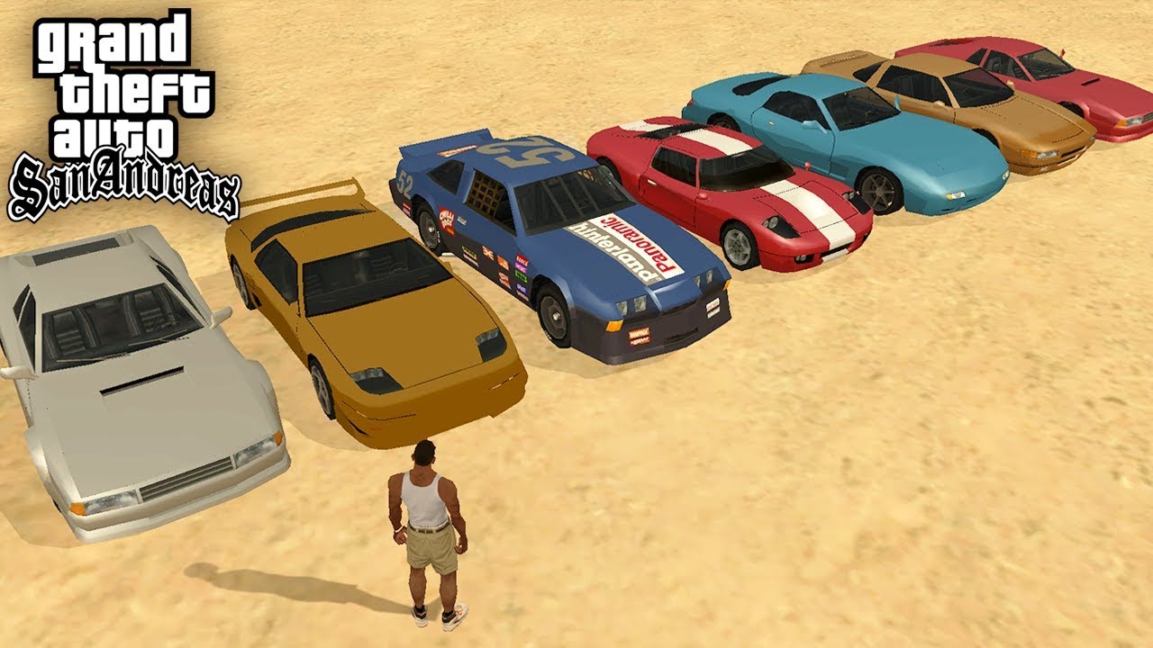 7 самых быстрых машин в GTA: San Andreas !!!