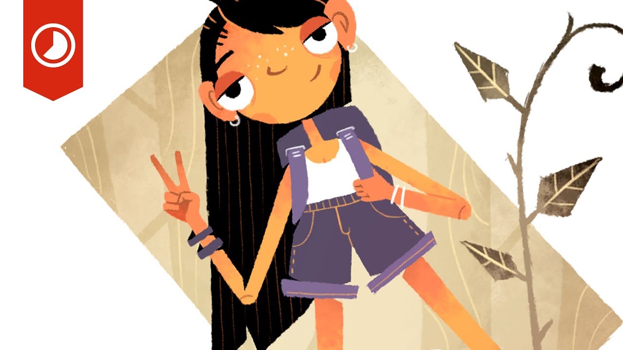 Character design and drawing. Illustration style research.