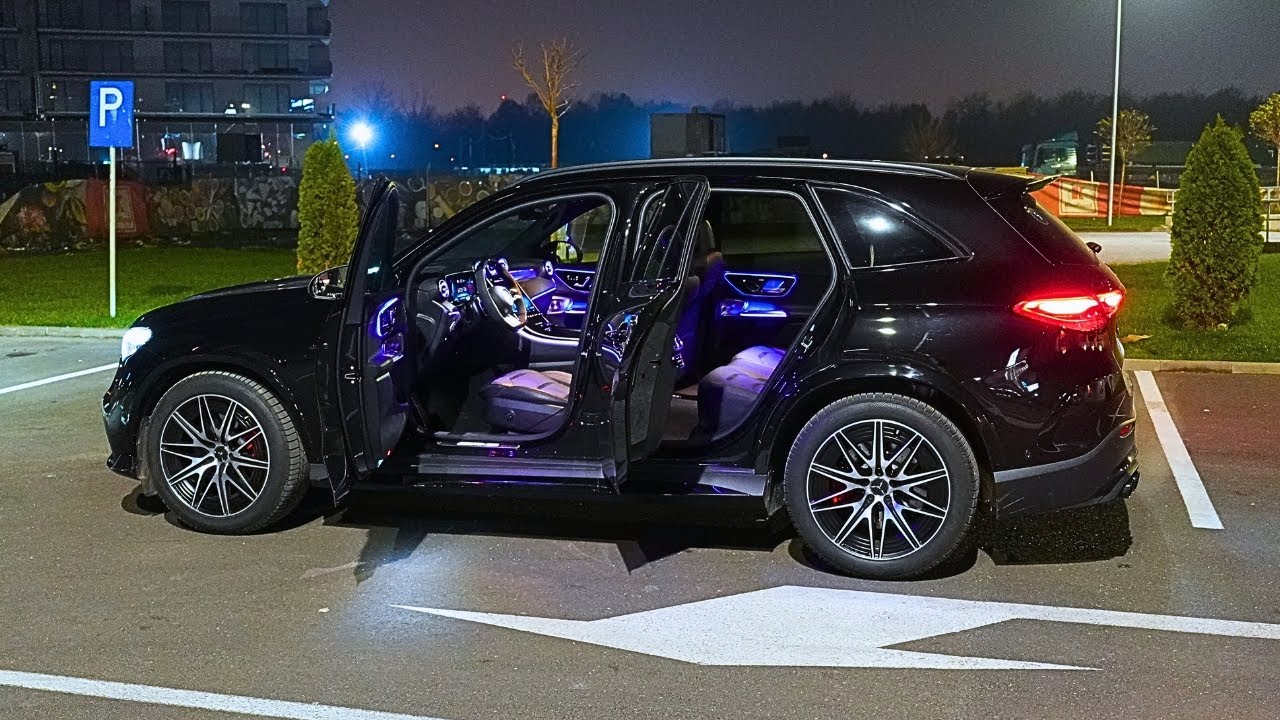 Mercedes AMG GLC 2025 Night Lights Review