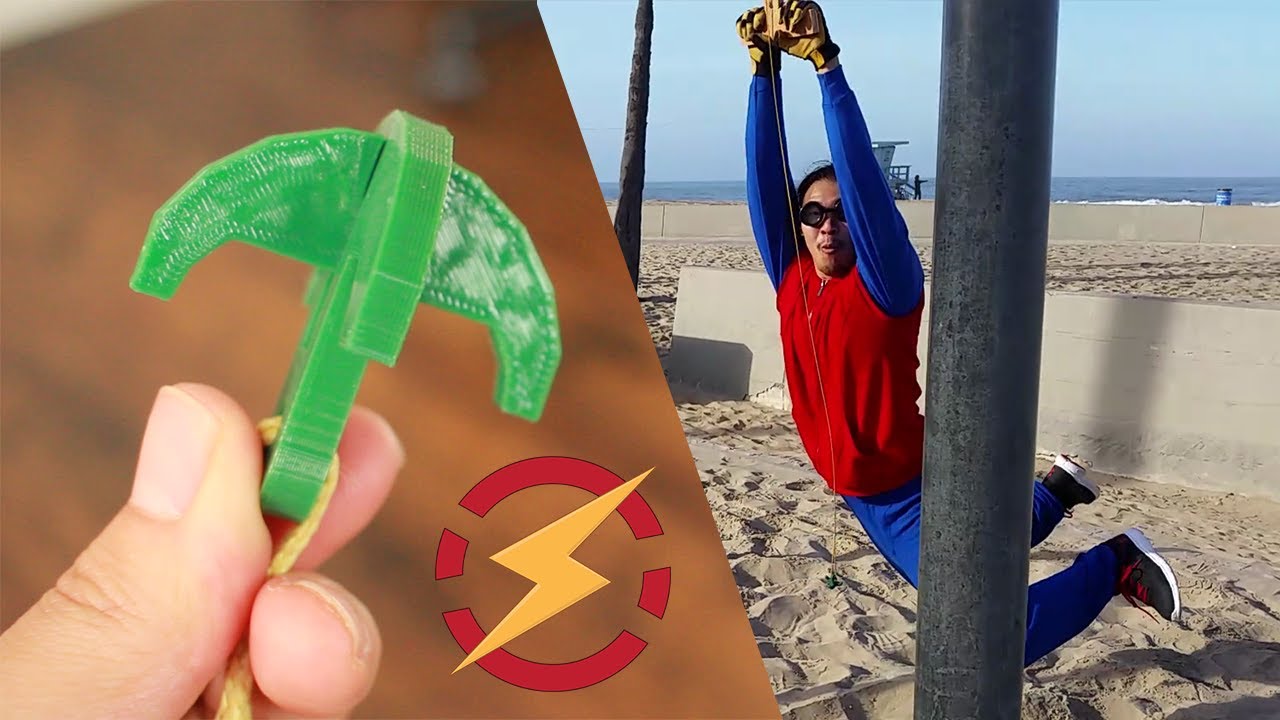 Can a Mini 3D Printed Grappling Hook Hold My Weight??