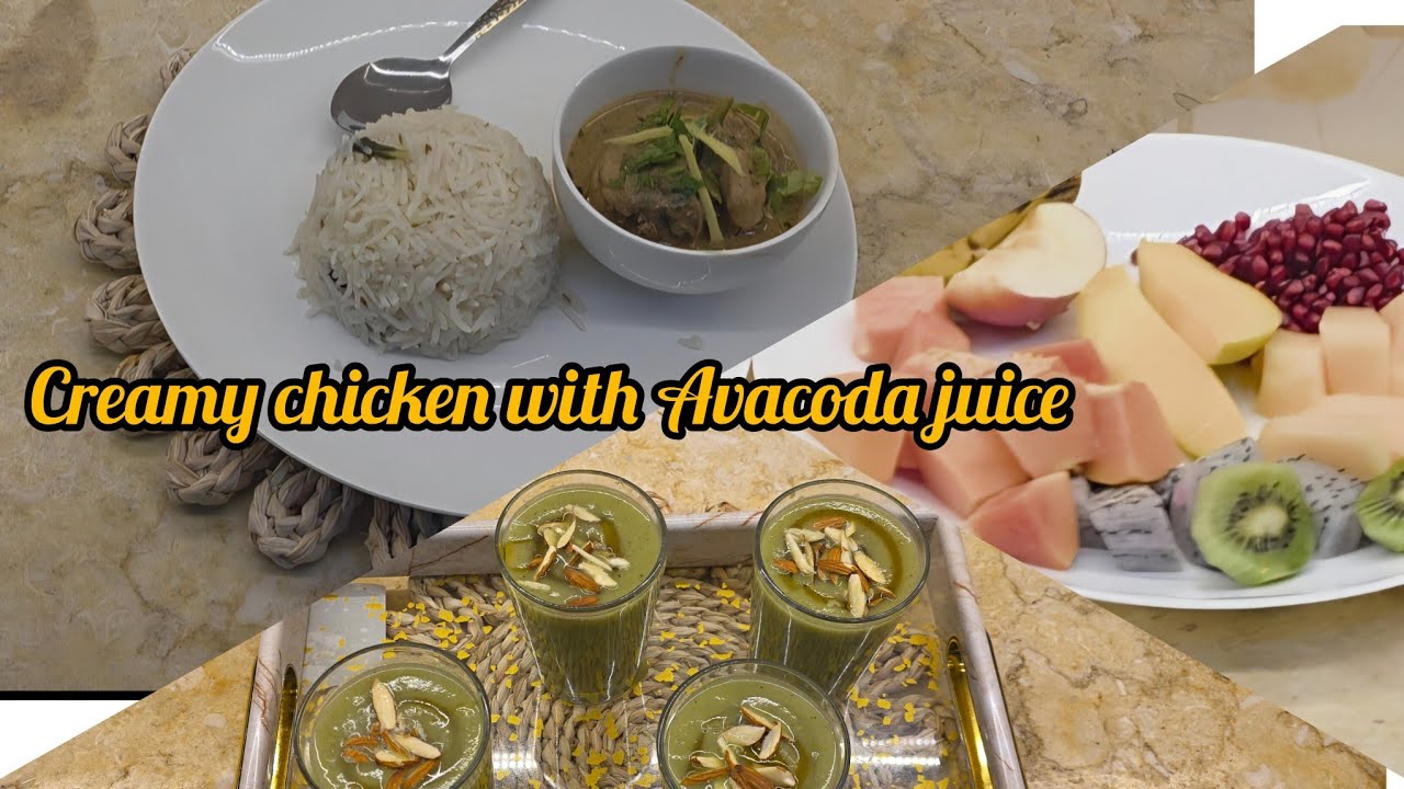 Ramzan day 21 vlog//creamy chicken, orange juice, Avacoda juice#recipe 