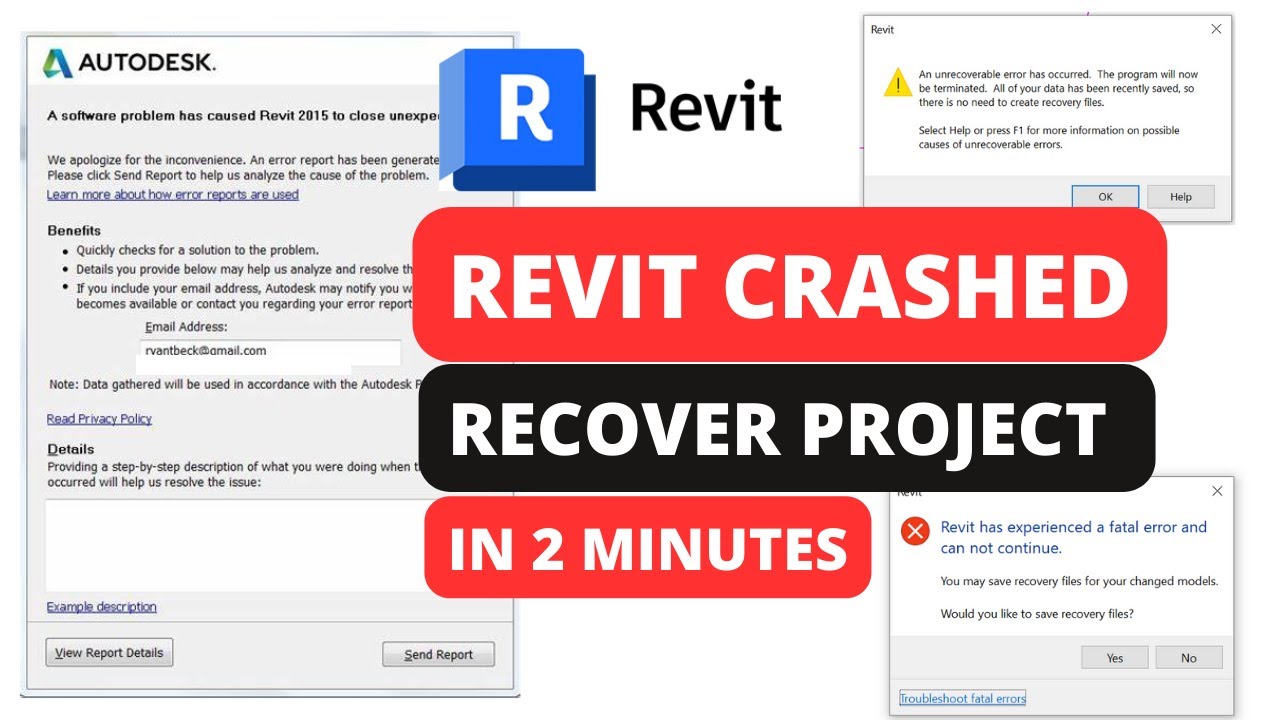 Как восстановить файл Autodesk Revit без файла восстановления в 2024 году