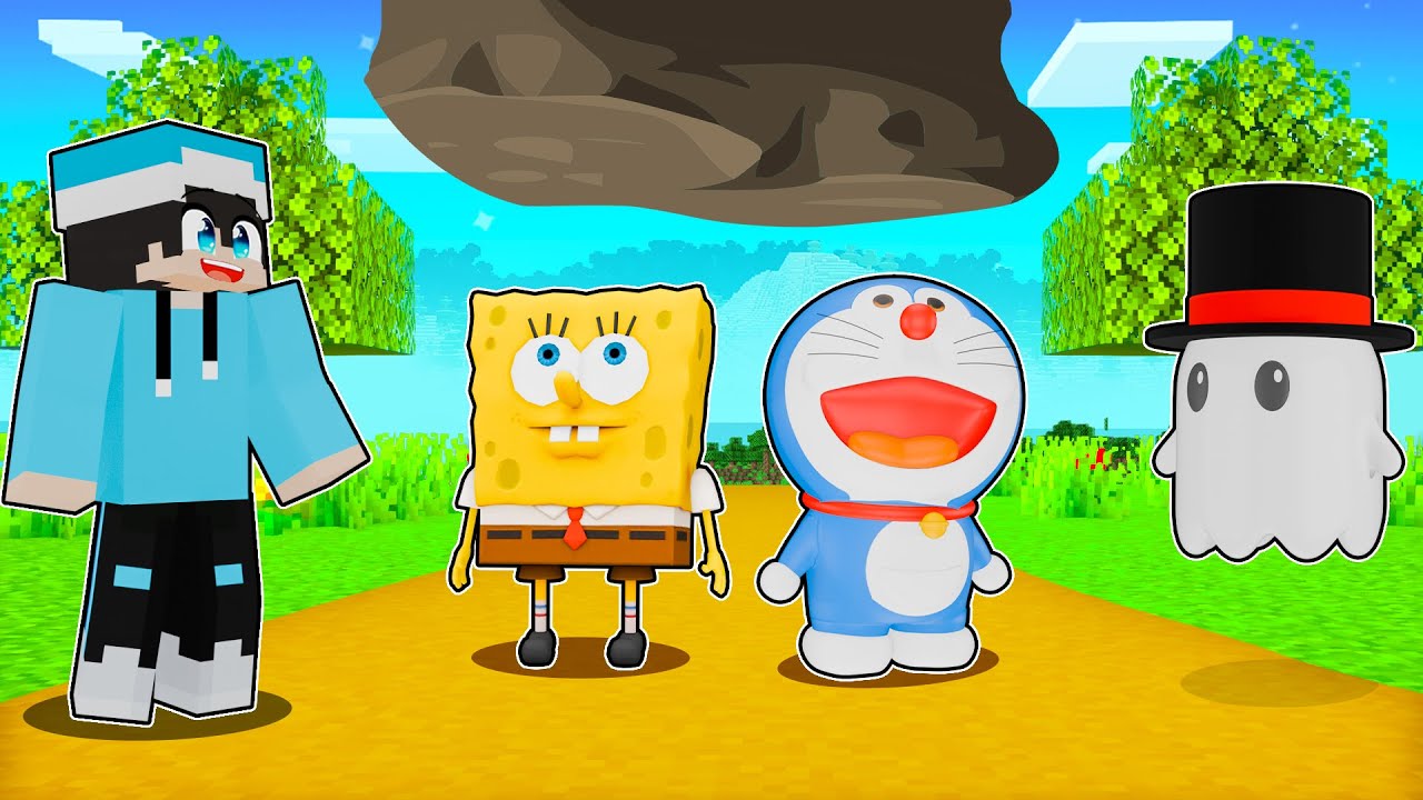 ماين كرافت لكن الشبح ساعدني نمقلب اصدقائي !!؟ 👻🤯