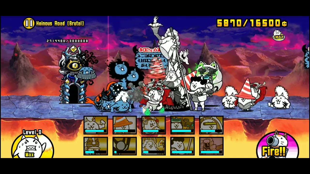 Heinous Road no ubers is extremelly easy now || The Battle Cats