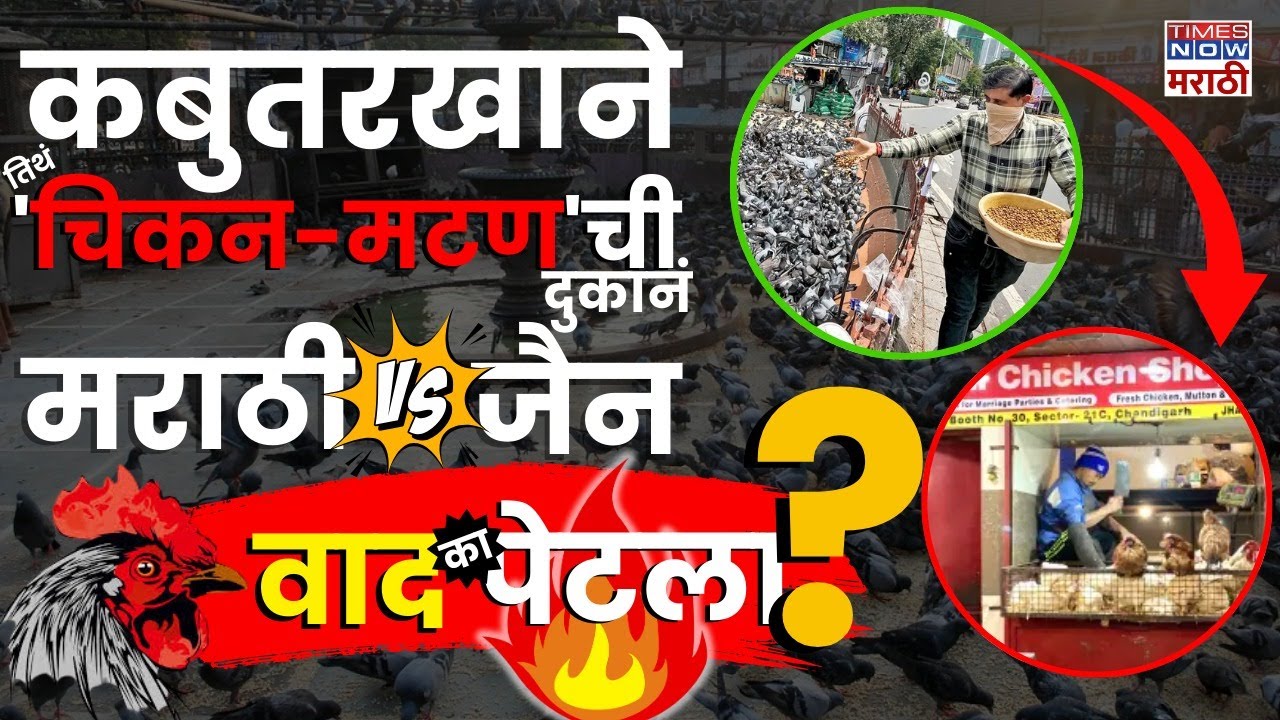 Pigeon House Controversy in Mumbai | Marathi vs Jain वाद का? कोण चिकनची दुकानं उभारणार?|
