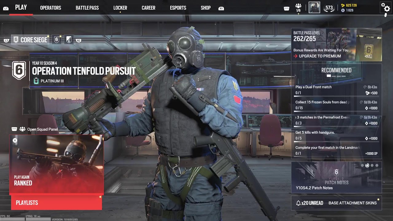 R6 siege X ranked fight for sanity