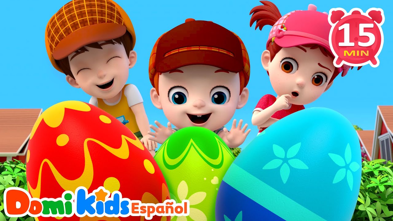 Colores y Juguetes 🎨🥚| Aprende Jugando Canciones | Canciones Infantiles | Domi Kids en Español