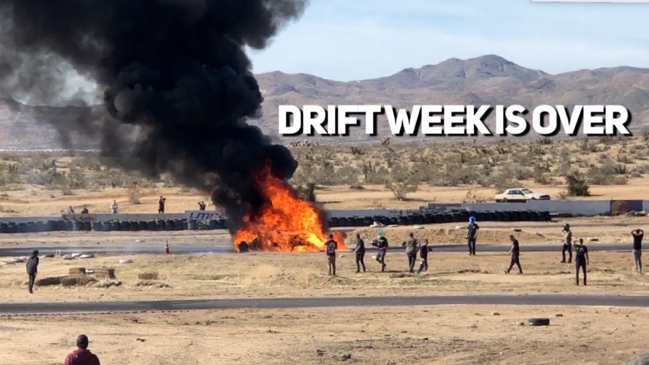 DRIFT WEEK FIRE! Rudys C4 Corvette goes up in flames...