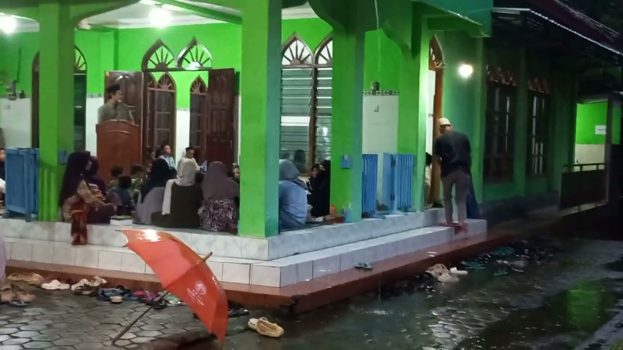 Sangat Beruntung..hujan deras reda...Buka Bersama..di Masjid Al Ikhlas Nanggulan berjalan lancar.