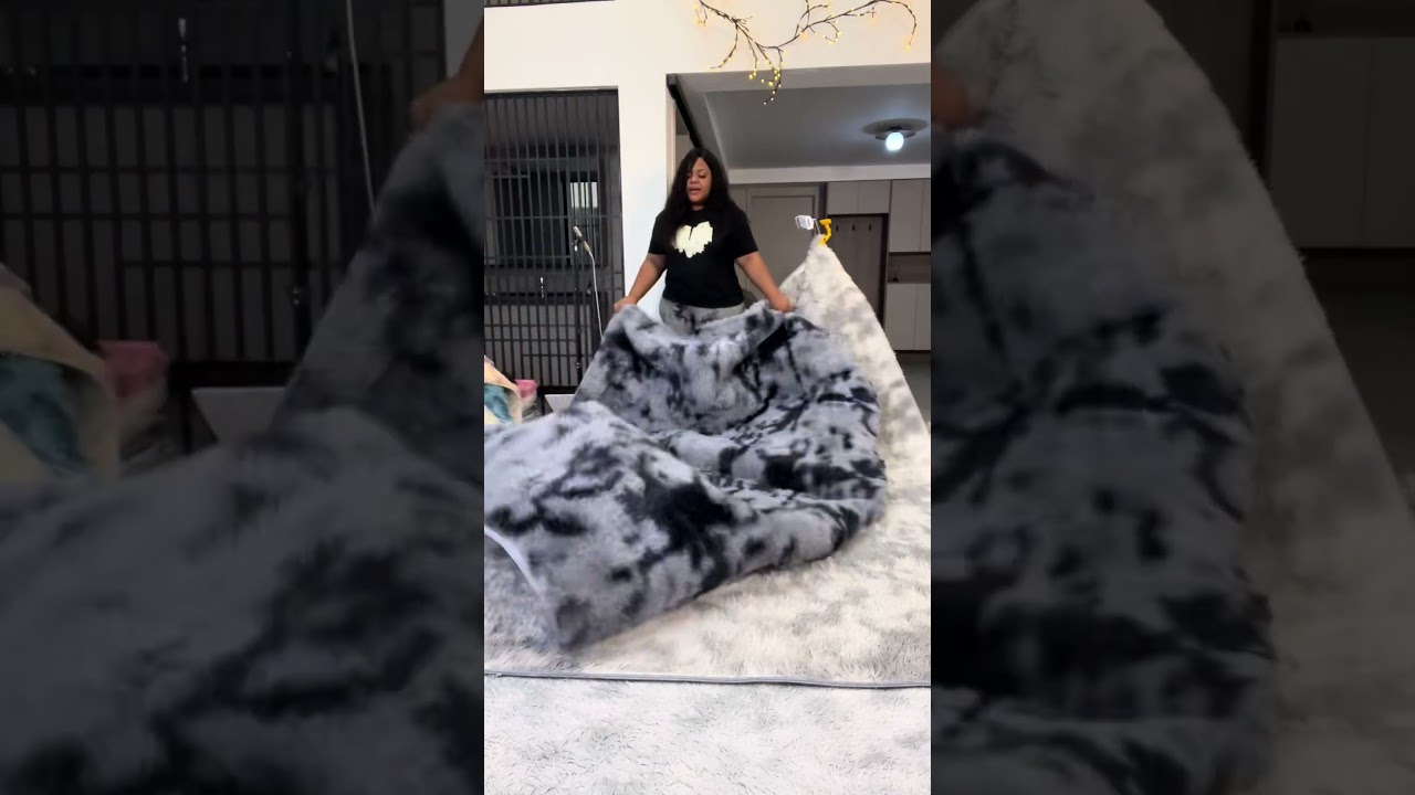 Tie Dye Fuzzy Rug - Soft Comfort for Your Home 