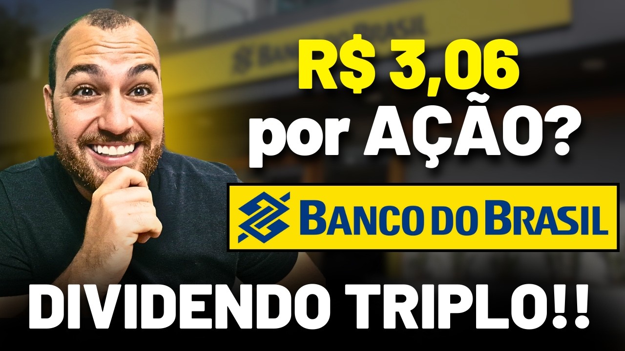 DIVIDENDO TRIPLO BANCO DO BRASIL! COMPREI MAIS BBAS3, LUCRO RECORDE, ALTO DIVIDENDO e MUITO BARATO!