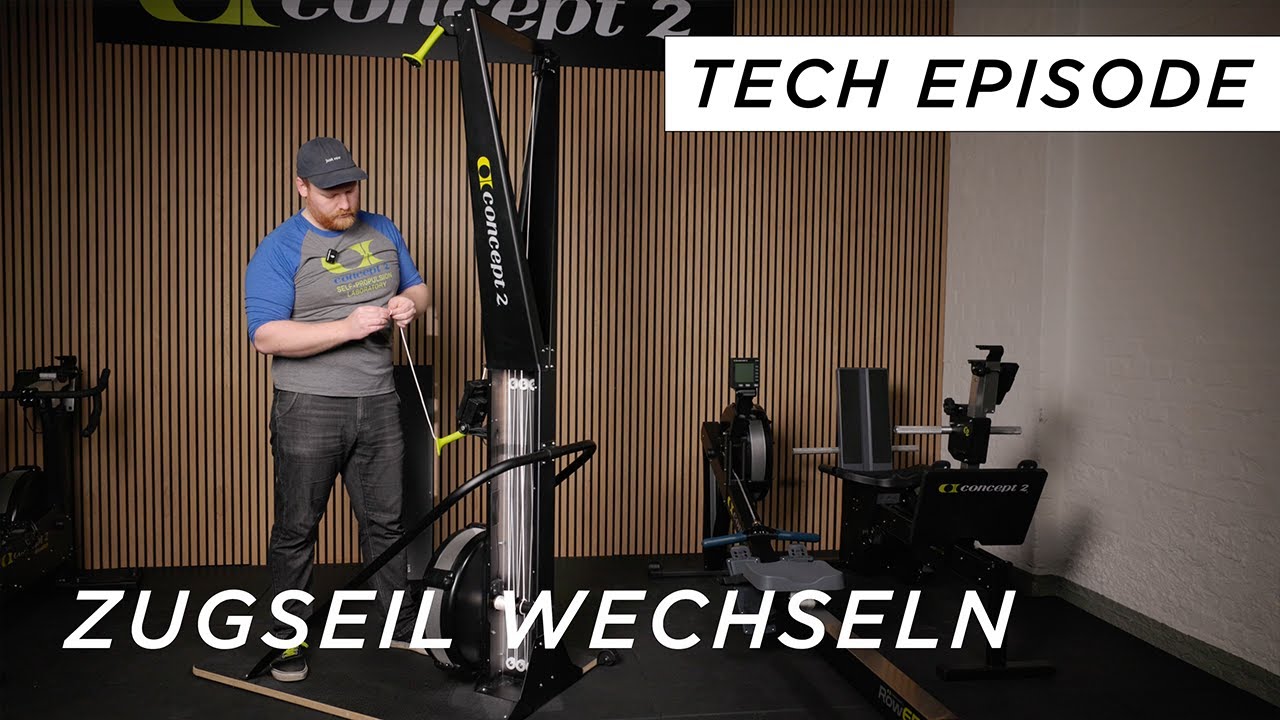 Concept2 SkiErg - Wechsel des Zugseils