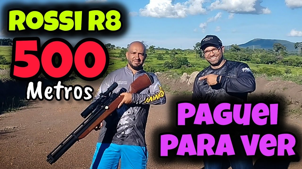 500 metros: O tiro mais longo do Brasil com Rossi R8.