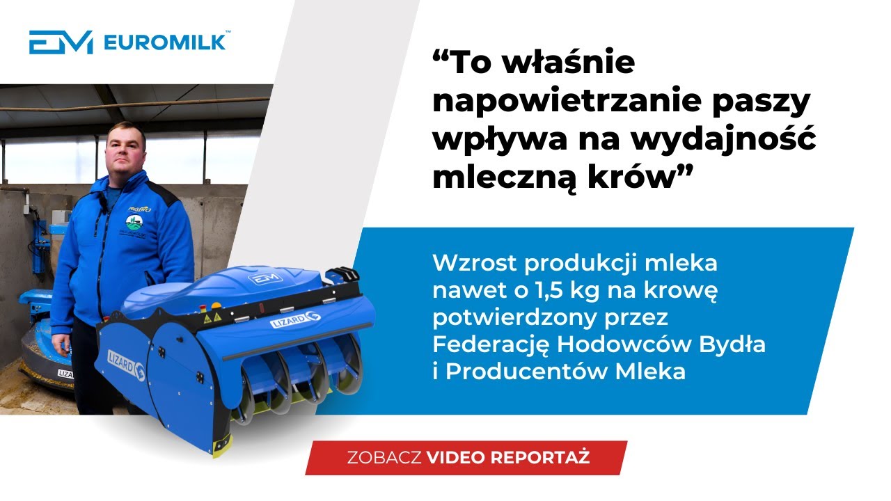 Więcej mleka o minimum 1,5 kg na krowę dzięki EM LIZARD! | Sprawdź, jak działa ten robot! | EM VIDEO
