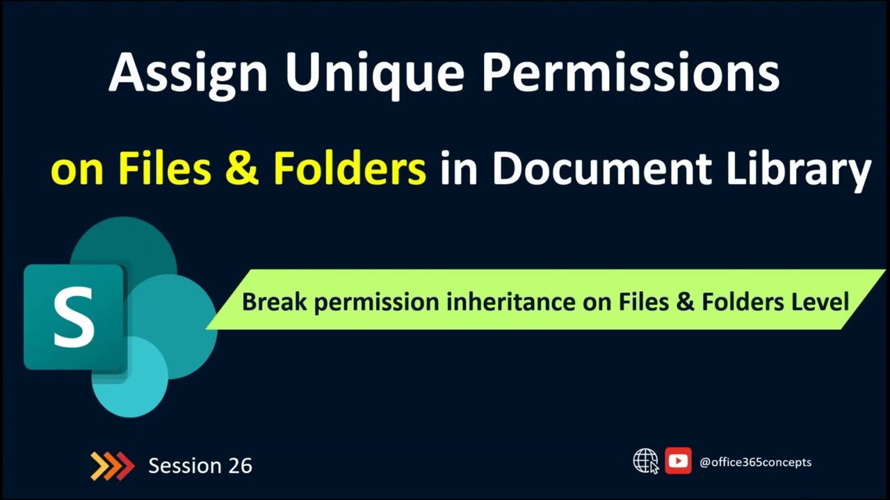 Assign Unique Permissions on Files and Folders in Document Library | SharePoint Online Training