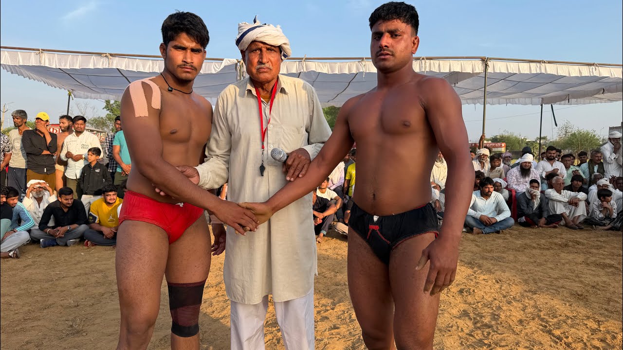 रिहान पहलवान आहली मेओ कि तिजारा दंगल कि सुपर कुश्ती देखिए !