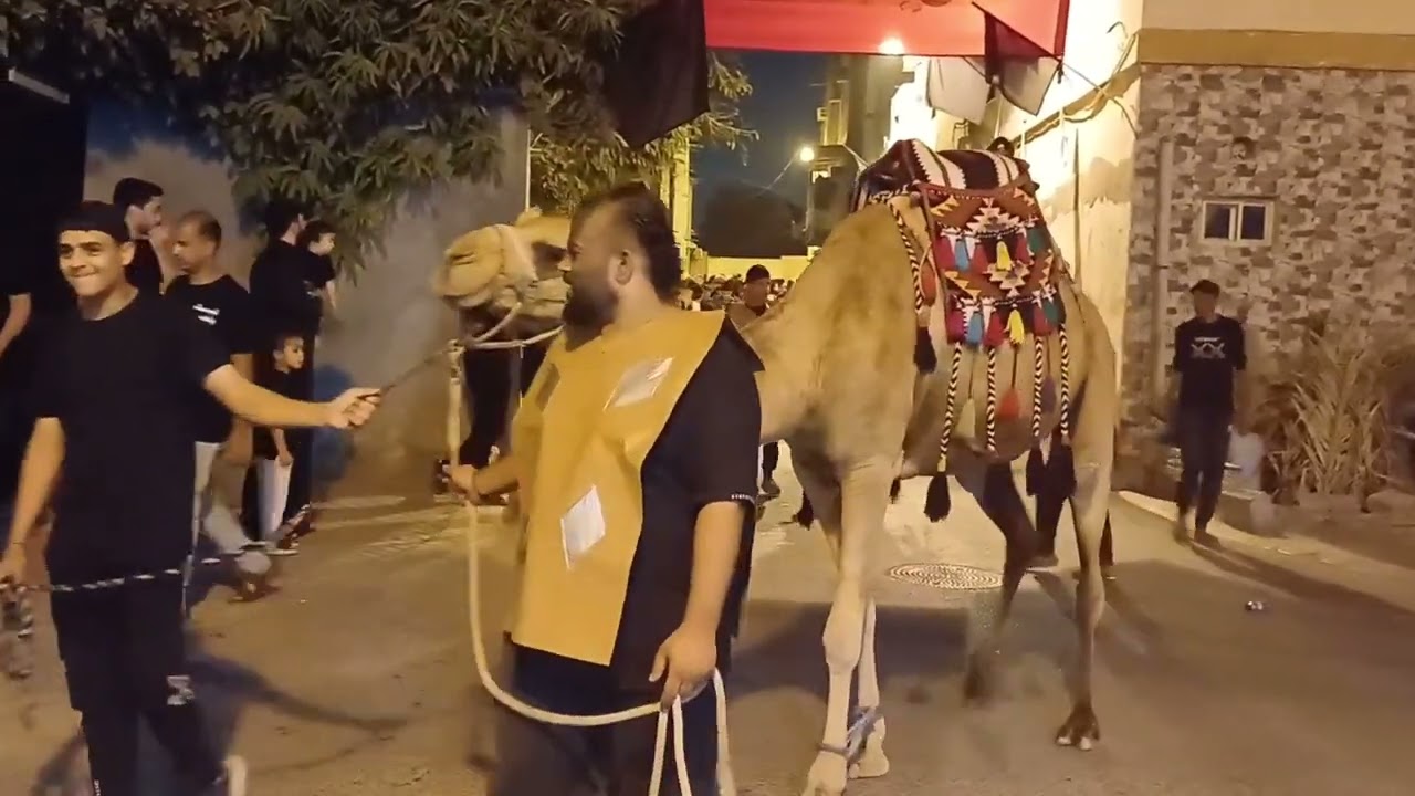موكب سبايا كربلاء التمثيلي بقرية بني جمرة ليلة 12 من محرم 1447هج-2025