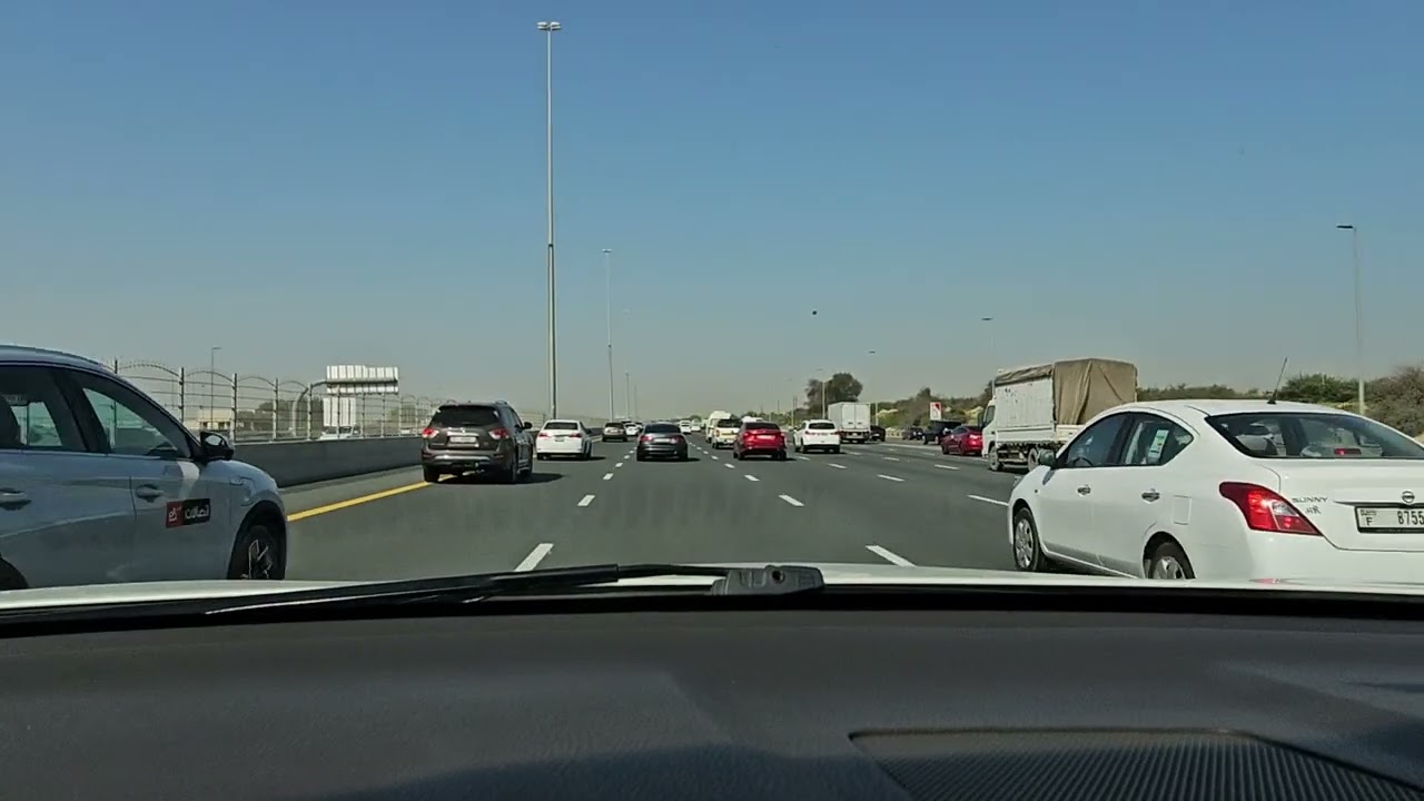 office commute experience in Dubai E311 highway Sh. Mohamed Road Al Warqa to Expo City - 45 km