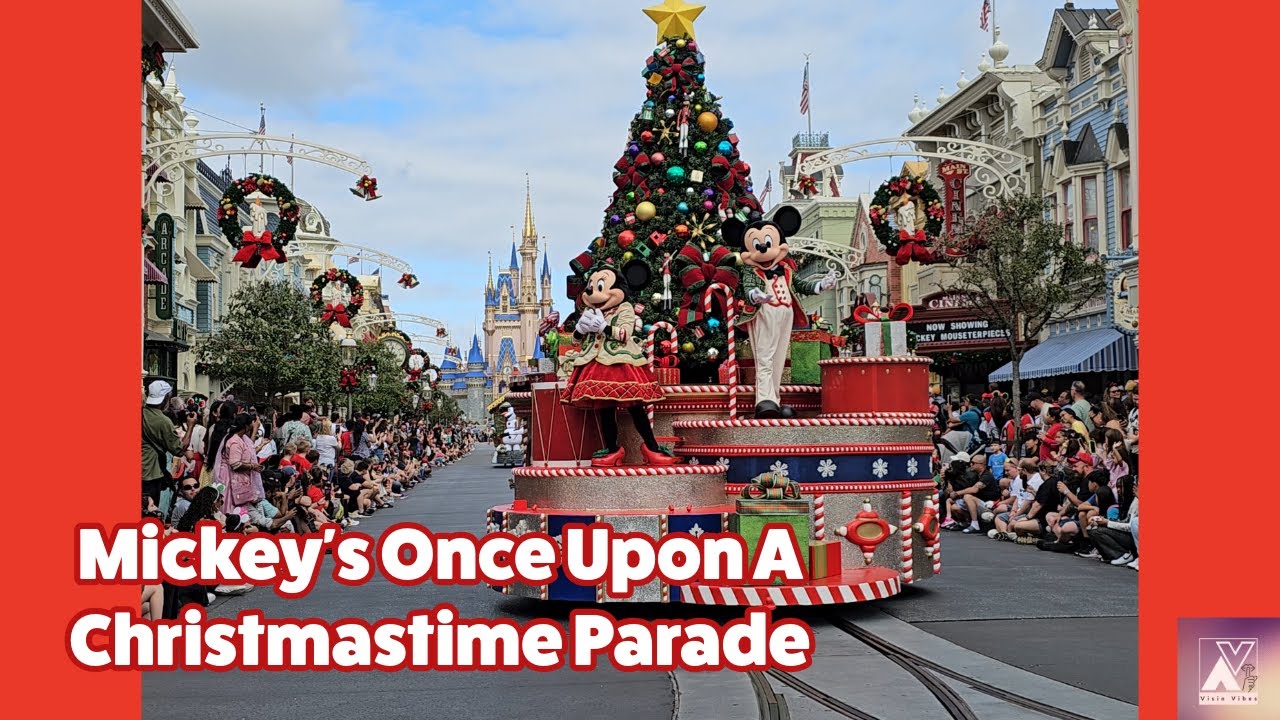 FULL Mickey’s Once Upon a Christmastime Parade at Magic Kingdom | Disney Christmas Parade #WDW