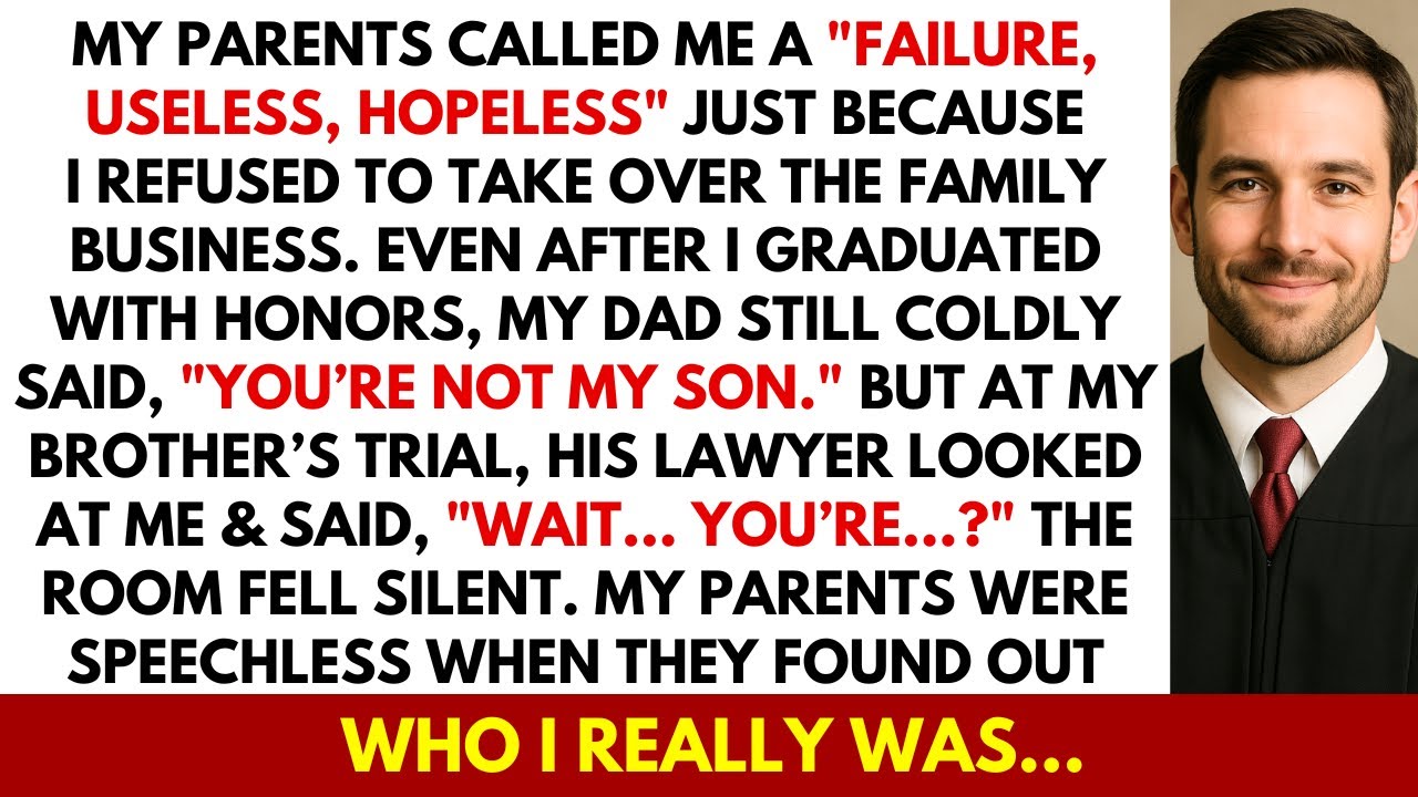 My Parents Called Me a Failure — Then My Dad’s Lawyer Froze and Said: 