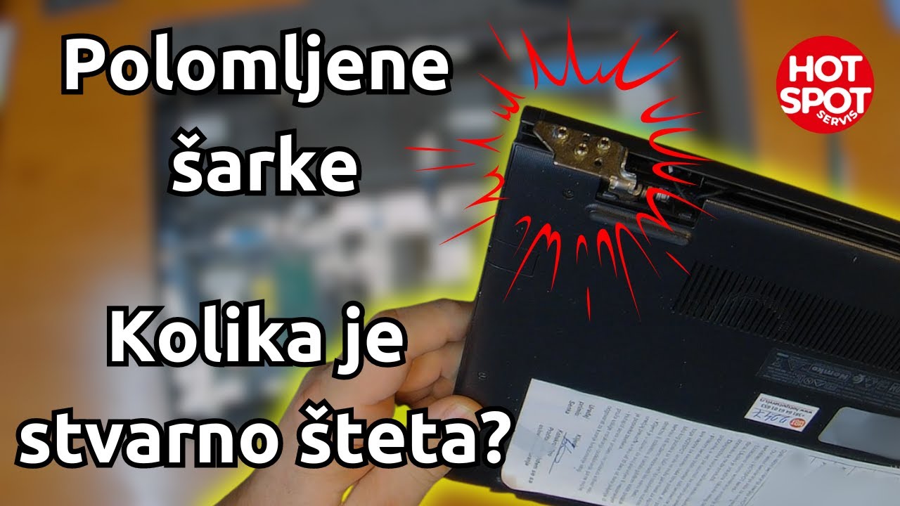 Polomljene šarke na laptopu - kolika je šteta i kako ih popravljamo | HOTSPOT Servis