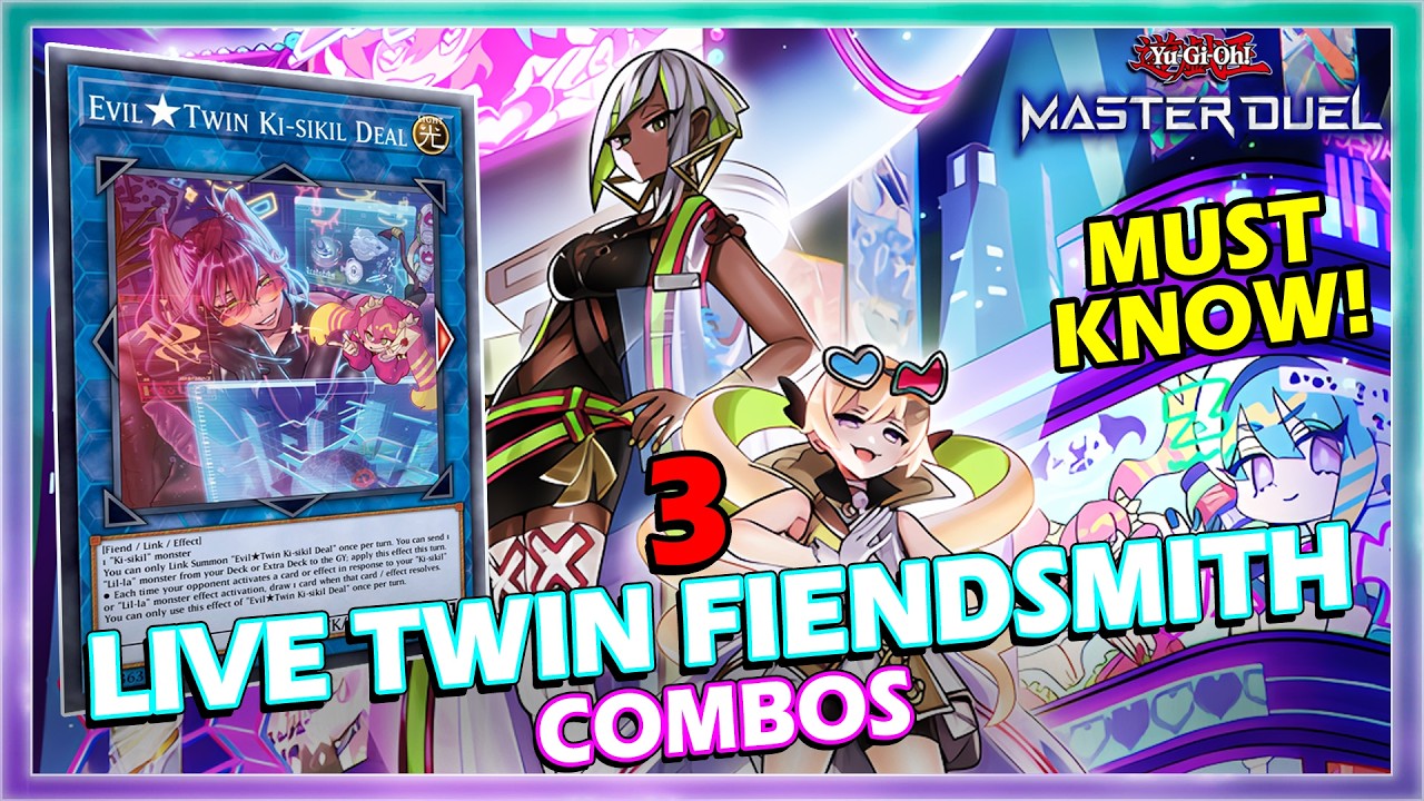 3 LIVE TWIN FIENDSMITH MUST KNOW COMBOS FT. NEW SUPPORT IN YUGIOH MASTER DUEL