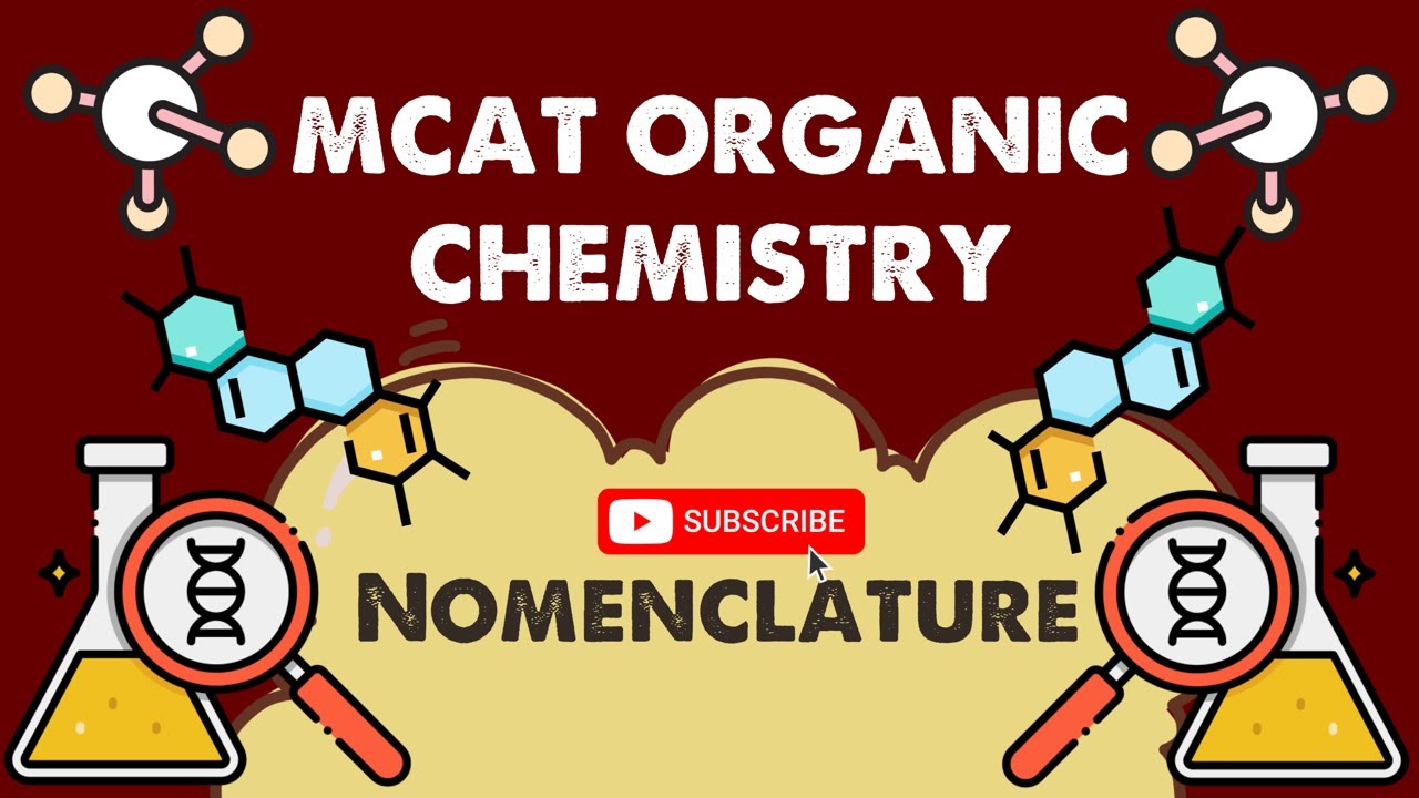 MCAT Organic Chemistry: Chapter 1 - Nomenclature (1/1)