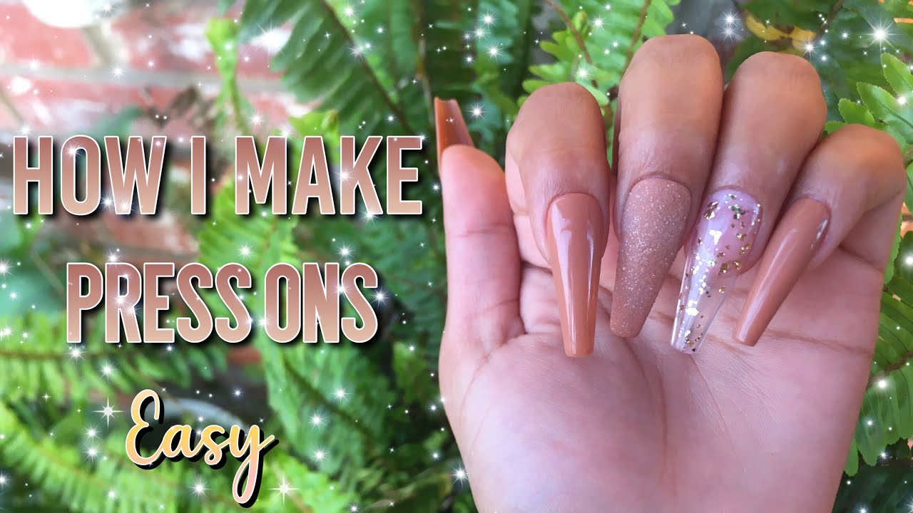 DIY NAILS || HOW TO MAKE PRESS ON NAILS AT HOME || EASY 💅