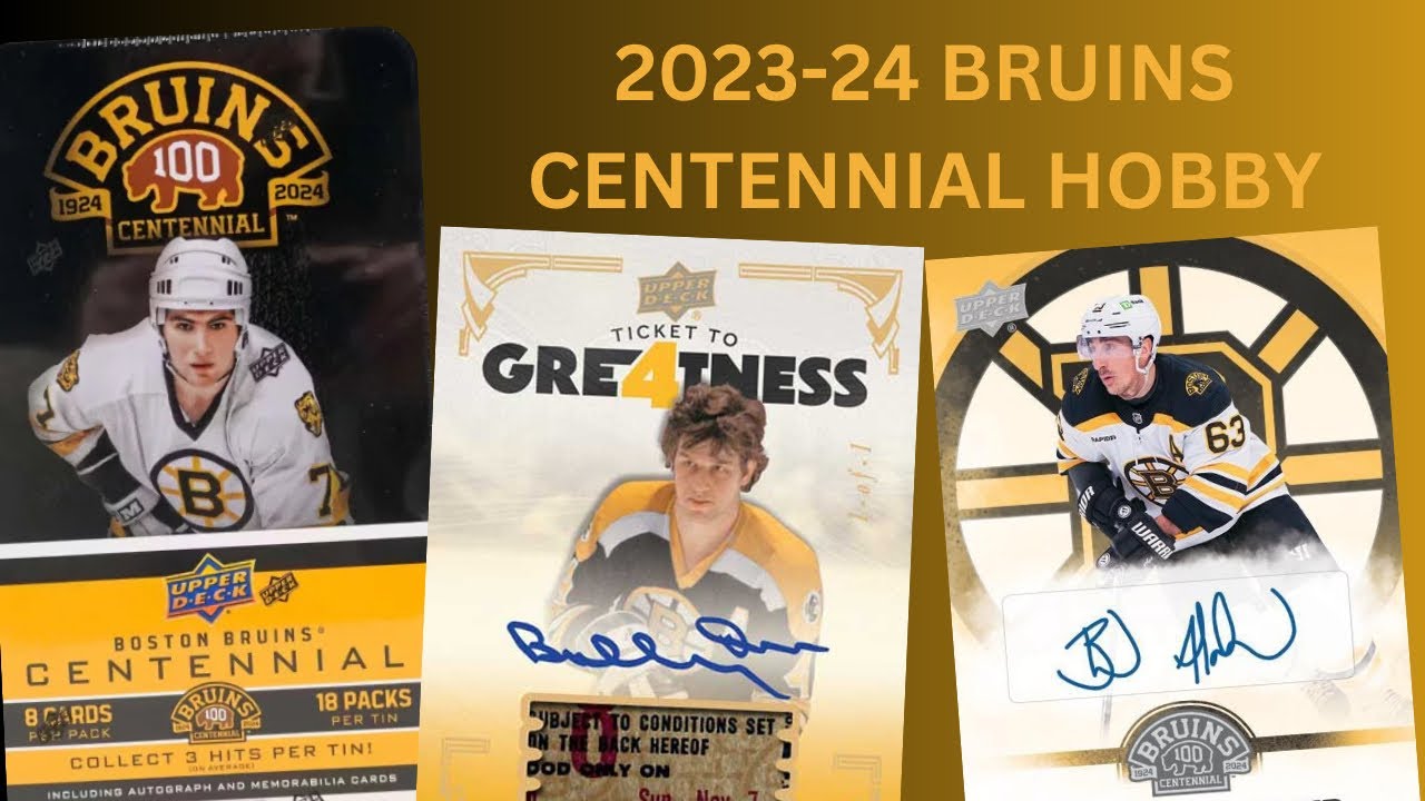 I’VE BEEN WAITING FOR THIS!!! | 2023-24 Bruins Centennial Hockey Hobby Tin Opening