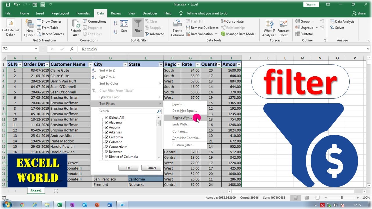 filter in excel | filter in excel shortcut keys | how to filter data in excel 🔥🔥🔥