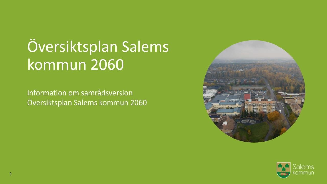 Salems kommuns förslag till Översiktsplan 2060