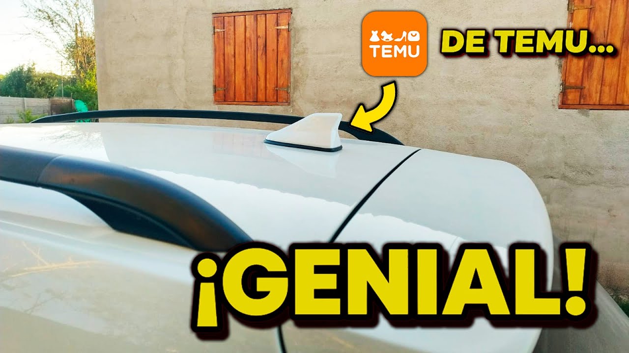 INSTALÉ UNA ANTENA DE TEMU EN MI AUTO 😎 | ALETA DE TIBURÓN PASO A PASO