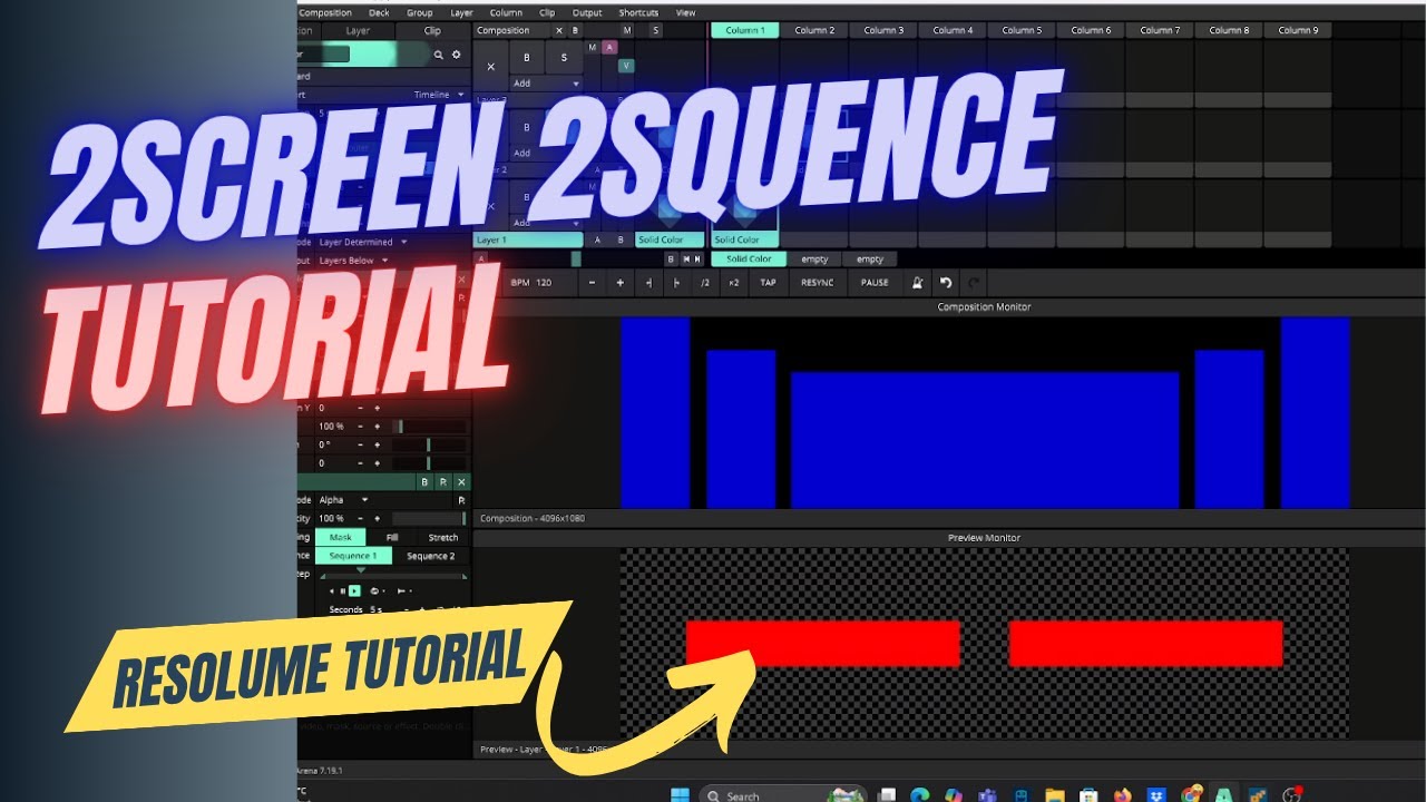Tutorial 2 Slice 2 Squence || Resolume Tutorial