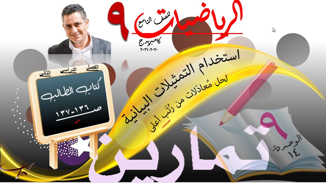 استخدام التمثيلات البيانية لحل مُعادَلات من رُتَب أعلى تمارين كتاب الطالب صـ(136-137)  14-5-(أ ، ب)