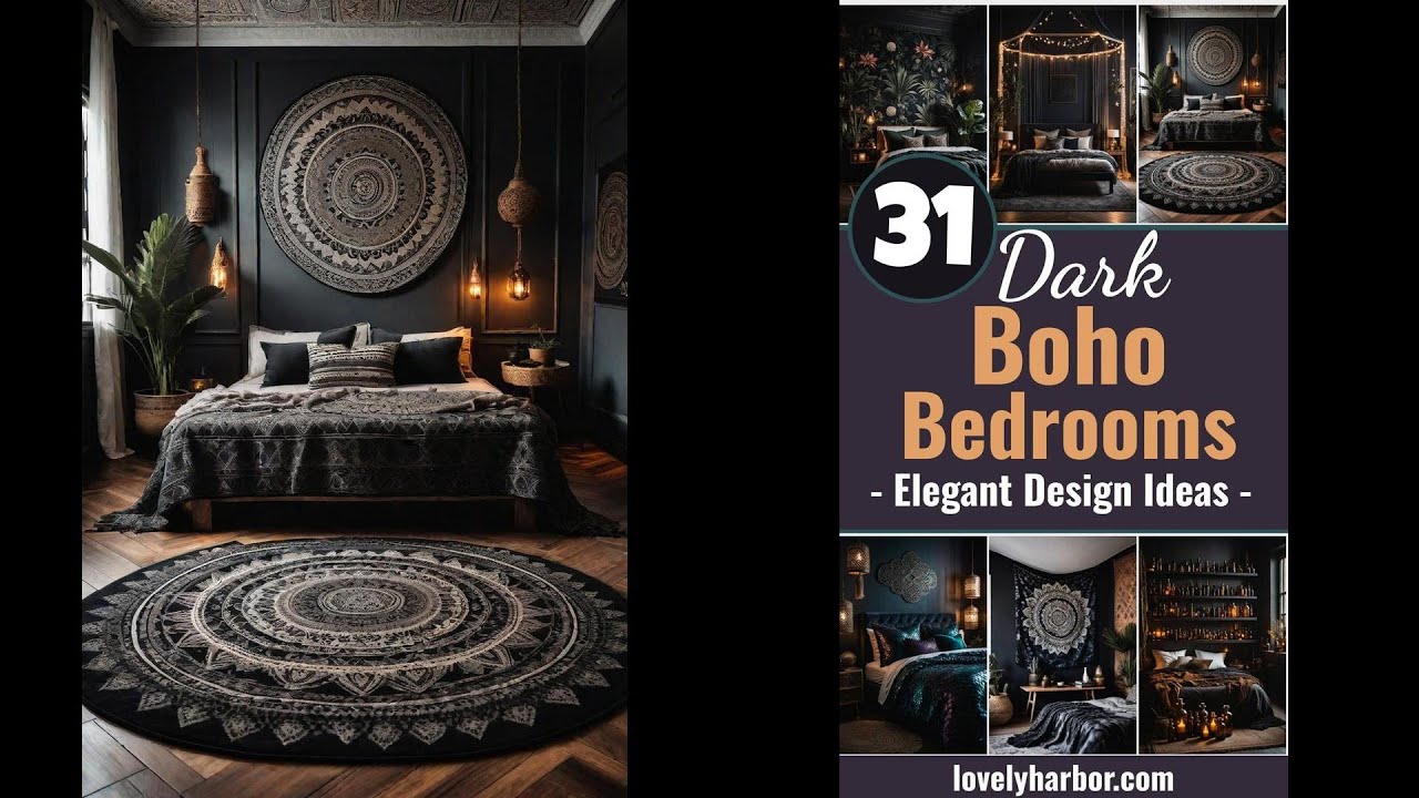 31 Dark Boho Bedroom Sanctuaries Mystical Elegance Cozy Vibes