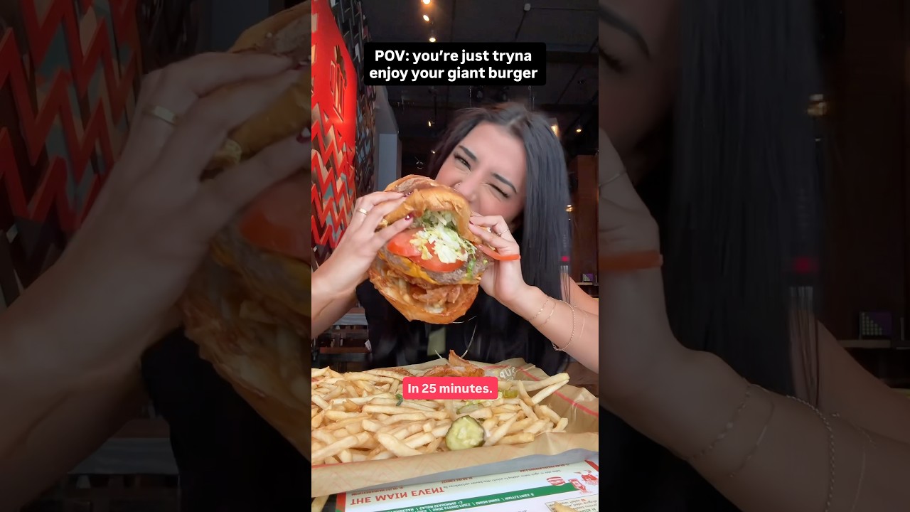 Really?! I thought this GIANT BURGER was good for you!! #food #shorts #eating
