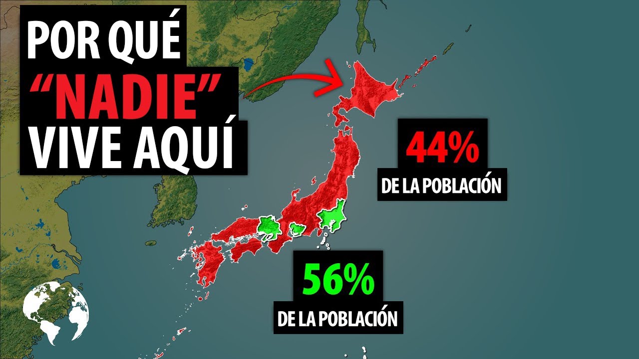 Por Qué La MAYORÍA De La Población de Japón Vive En Sólo Tres Ciudades:  Tokio, Osaka y Nagoya