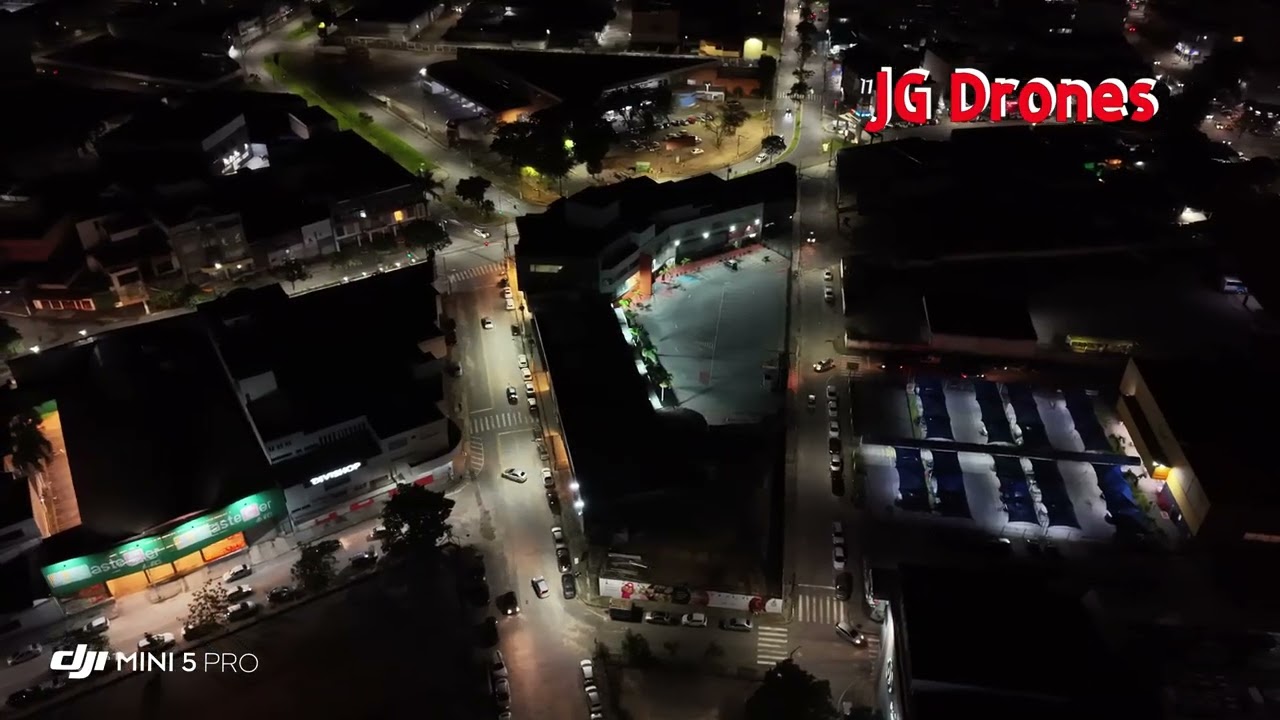 Vôo noturno com o drone  DJI Mini 5 Pro Divinópolis MG