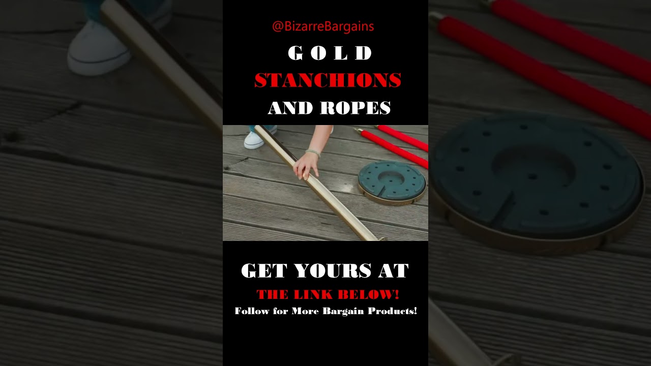 Stanchions and Ropes, Gold Stanchions, Velvet Ropes and Stanchions, Tutorial Video Review