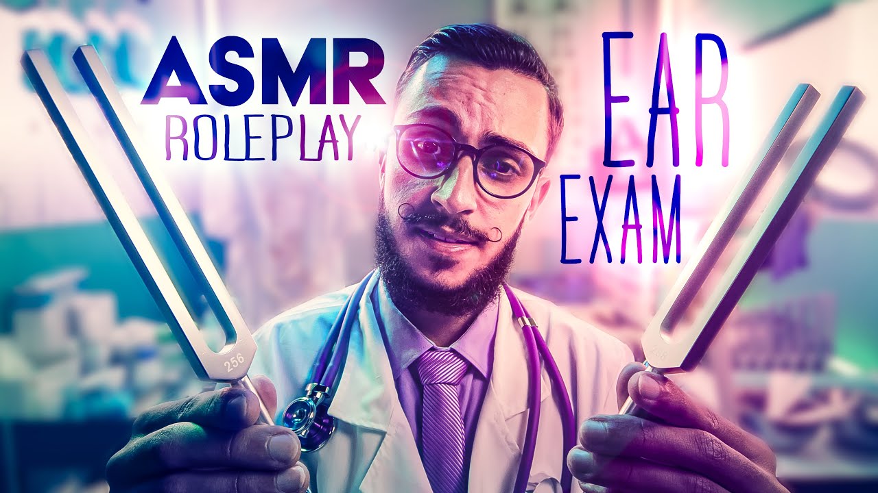 ASMR ROLEPLAY 👨🏻‍⚕️Ear Exam, Ear Cleaning & Hearing Tests 👂TUNING FORKS