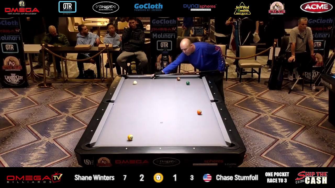 Shane Winters vs Chase Stumfoll | One Pocket Race to 3 (continued)