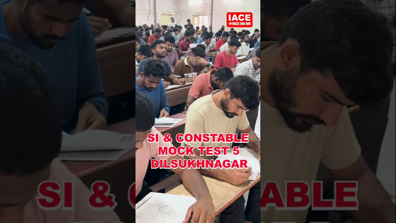 SI/Constable Mock Test Series &ndash; Mock Test 5 @ IACE Dilsukhnagar