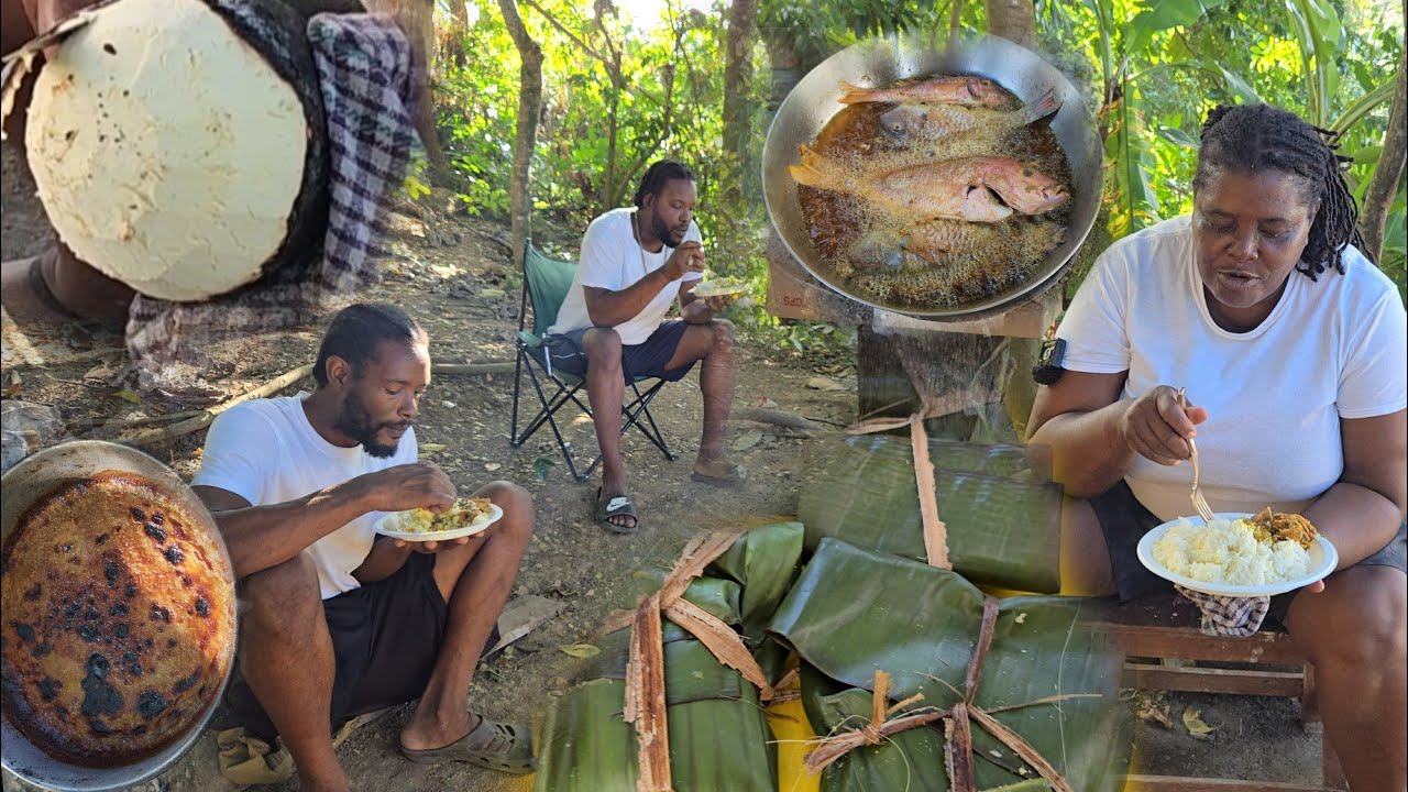 Roast Breadfruit,Escovitch,Fish,Blue Draws,Sweet Potatoe Pudding Epic Order From Our Subscriber NYC