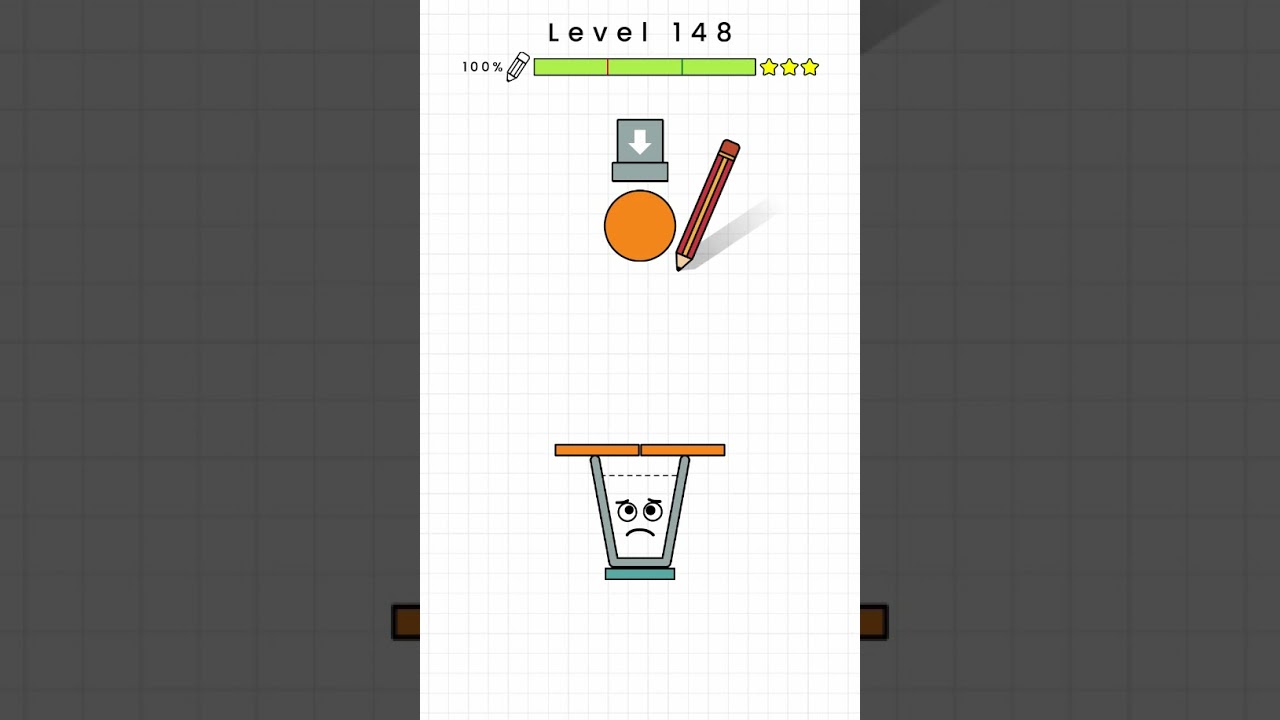 Happy Glass - Level 148. Three Stars Solution. Gameplay Walkthrough