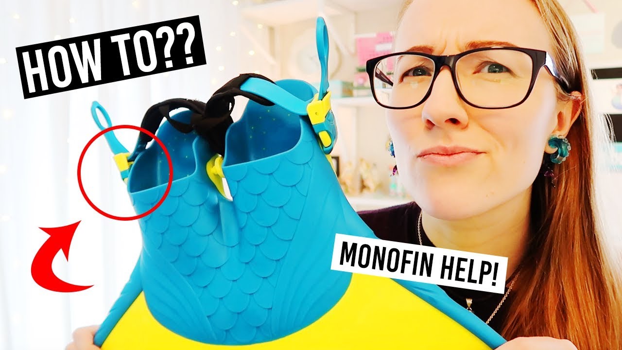 Adjusting the straps on the Mermaid Linden monofin?