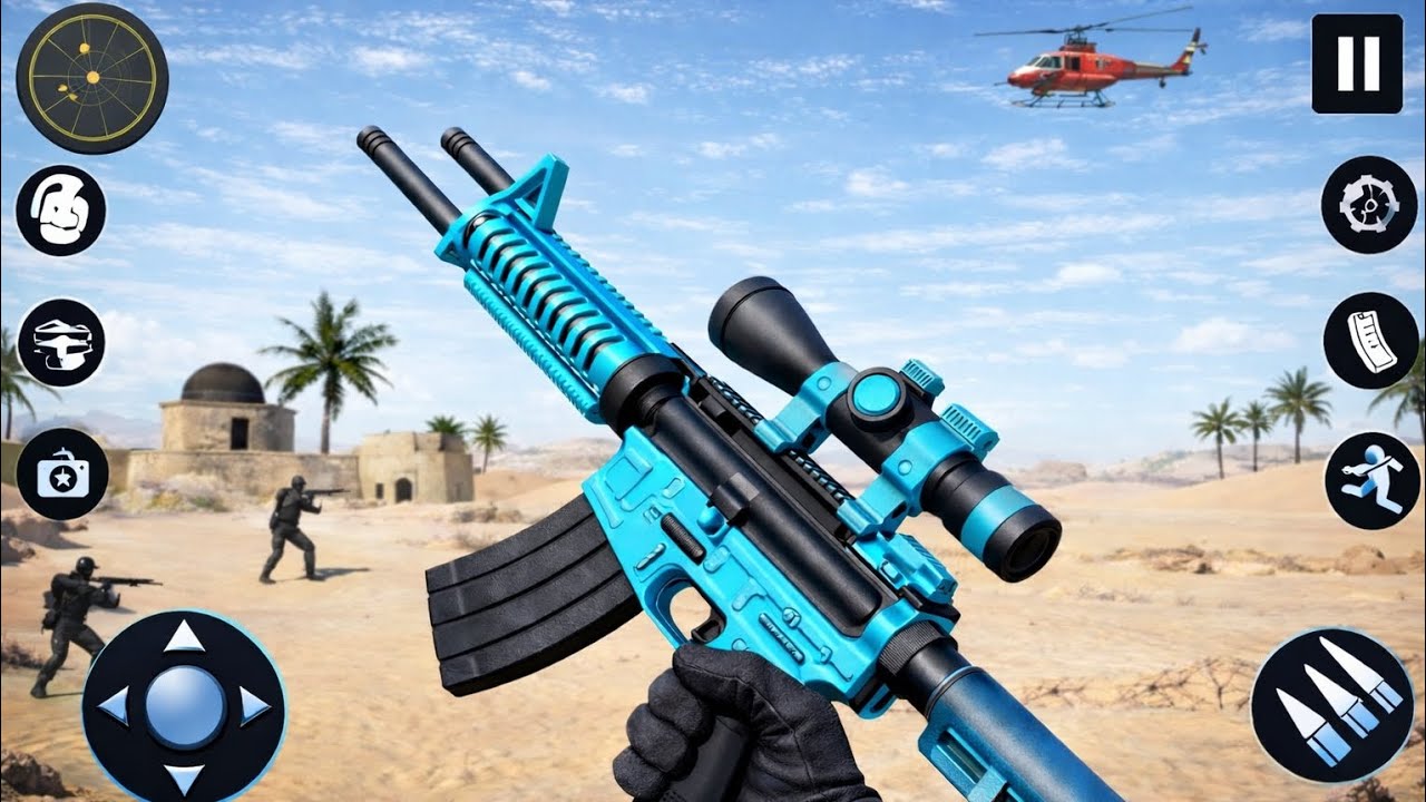 FPS Robot Shooter Strike Anti-Terrorist Shooting 🔫🚁 | New Gameplay | Best Gun Game Android