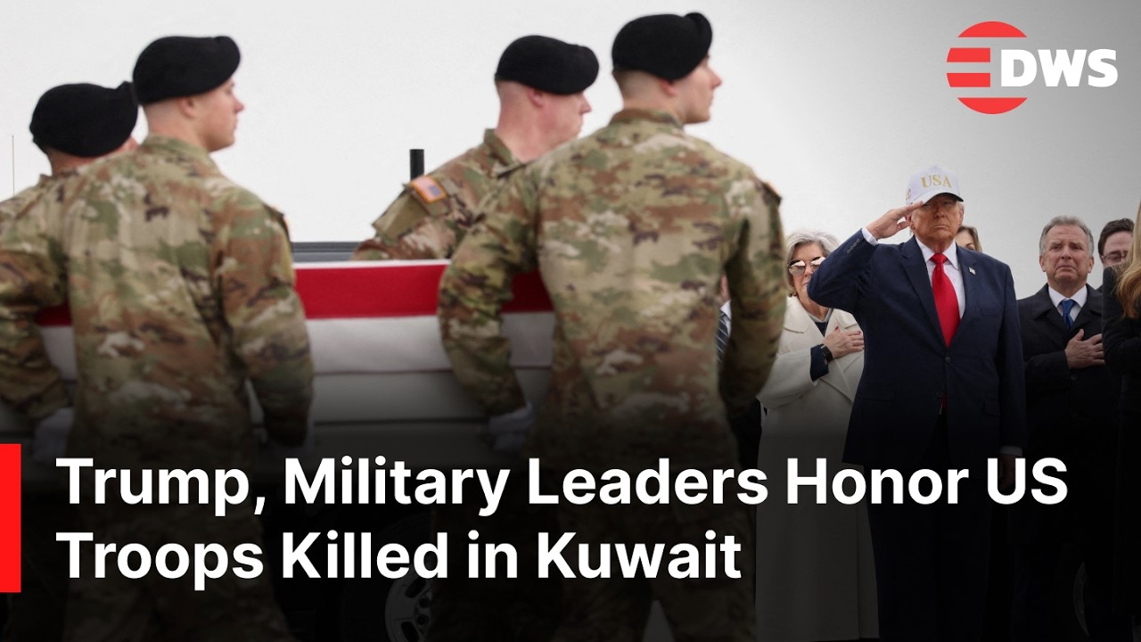 HISTORIC CEREMONY: Trump, Vance Attend Dignified Transfer for US Soldiers Killed in Kuwait | AC1G