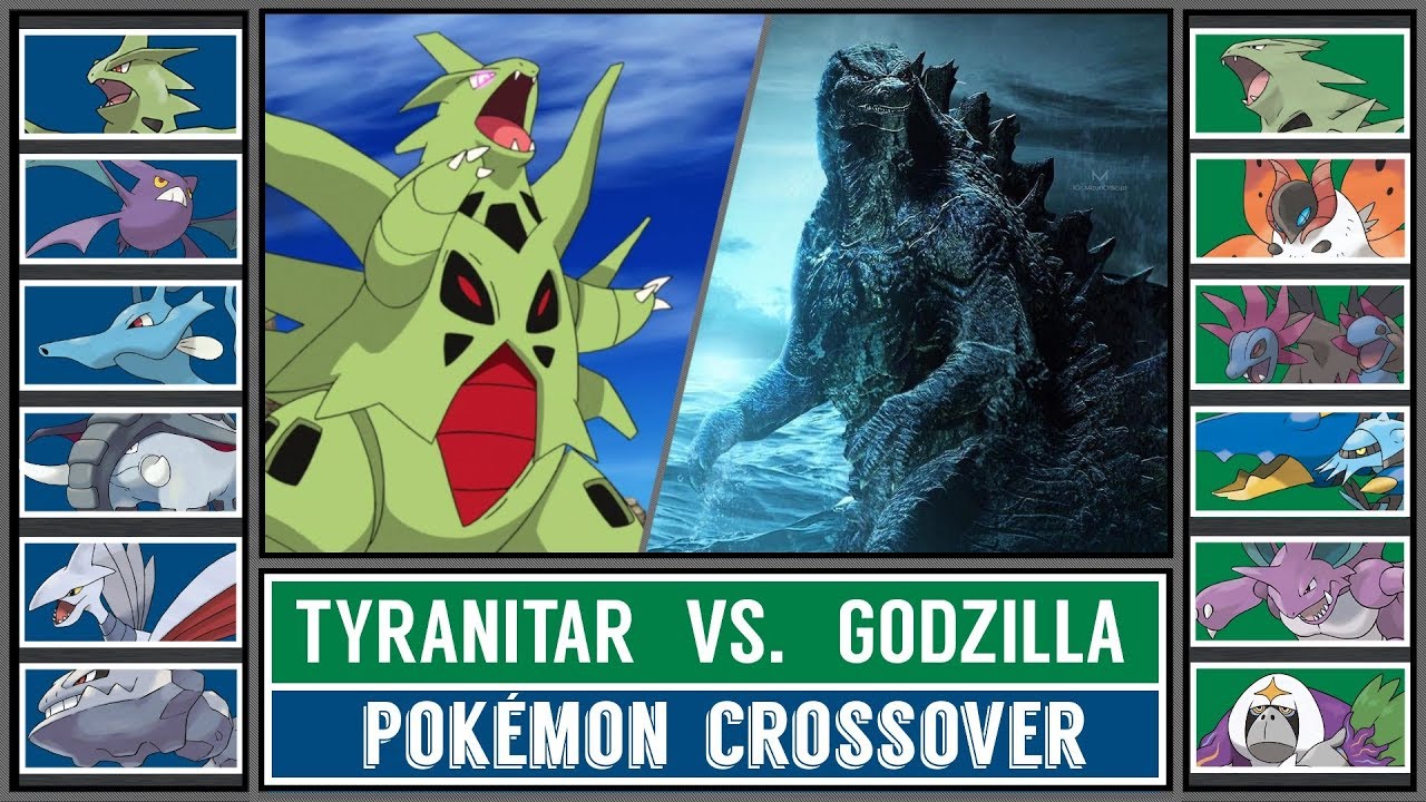GODZILLA vs. TYRANITAR (Pokémon Sun/Moon) - Crossover Battle